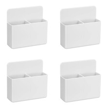4X Magnetic Dry Erase Holder, Pen and Eraser Holder for Whiteboard, Magnetic Pencil Cup Storage Organizer