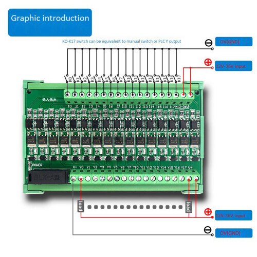 2X 16 Way PLC Amplifier Board Isolation Board Transistor Board Protection Board Input NPN/PNP Output NPN 1