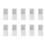 10X Replacement AM04 AM05 Remote Control for  Fan Heater Models AM04 AM05 Remote Control(Silver) 1