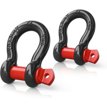 D-Ring Shackles 5/8 inch 3.25-Ton Capacity 2-Pack