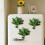Karymi Green PVC Grapefruit Leaf Fridge Magnet 1.9x1.9 inch 1