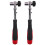2X  Rapid Ratchet Wrench 1/4 Inch Screwdriver Rod Quick Socket Wrench Tools Red 1
