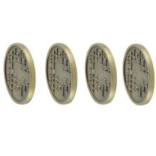 4X CW Morse Code Commemorative Coins CW Training Coin Morse Code Training Coin for Novice Radio Enthusiasts