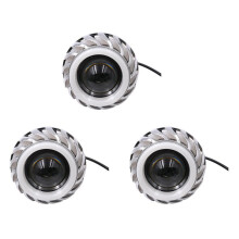 3X 12V Motorcycle  Light Lamp Projector Lens Light with Led Angel Devil Eyes Headlight 30W 1200Lm( and )