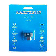 DC5V Car Ambient LED Lamp USB Plug Adjustable Interior Light