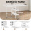 Levede Sewing Table Foldable Craft With Grid Adjustable Height Storage Black 4