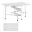Levede Sewing Table Foldable Craft With Grid Adjustable Height Storage Black 9