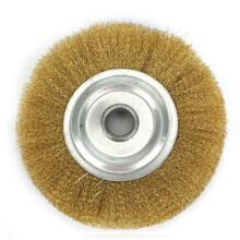 5 Inch Soft Copper Wire Brush Wheel for Bench Grinder