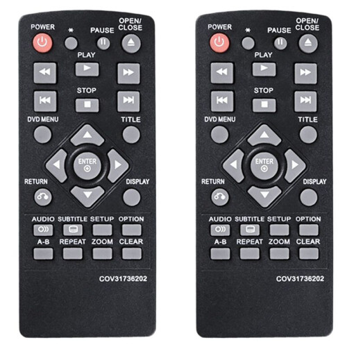 2X Remote Control for  DVD Player COV31736202 for DP132NU DP132