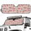 Pink Cherry Bow Windshield Sun Shade for Jeep Wrangler 4XE 1