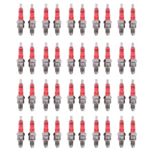 Pack of 40 Racing 3 Electrode A7tc for 50cc 110cc 125cc 150cc Atv Scooter Dirt Bike Go Kart