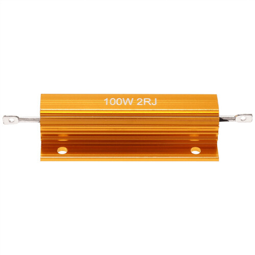 Gold Aluminum Clad Power Resistor 100W 2 Ohm Wirewound 2