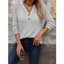 Women's Soft Long Sleeve Hoodie Pullover Tunic M