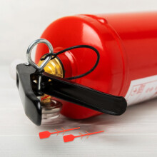HOMEMAXS Fire Extinguisher Security Seals with Red PVC Tags