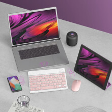 Karymi Bluetooth Keyboard and Mouse Portable Wireless Set