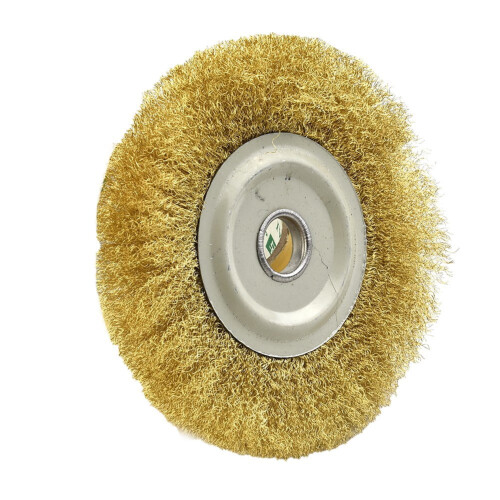 5 Inch Soft Copper Wire Brush Wheel for Bench Grinder 2