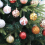 Christmas Ball Ornaments White Silver Glitter 8 pcs 7