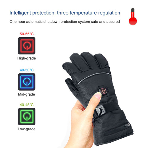 Rechargeable Heated Gloves USB-C 3 Heat Settings 6.5H 2