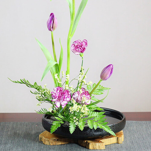 Flower Arranging Frog Pin Round Holder 1 Set 2