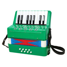 17-Key 8-Bass Piano Accordion for Kids Beginners Green