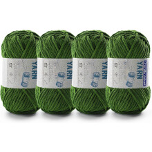 2 Pac Chenille Yarn for Crocheting - 50g Roll, 60m Length