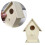 ROSENICE Unfinished Wood Birdhouse 1 Pack 6