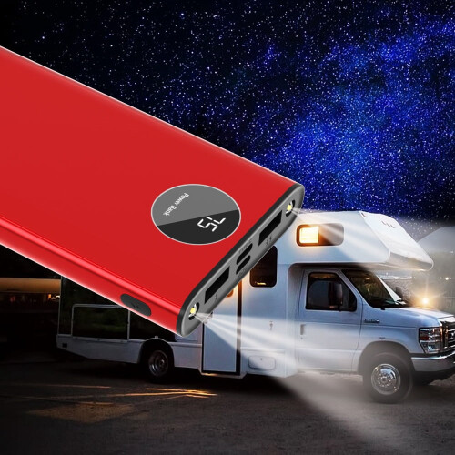 22.5W 20000mAh power bank with LED display and flashlight 2