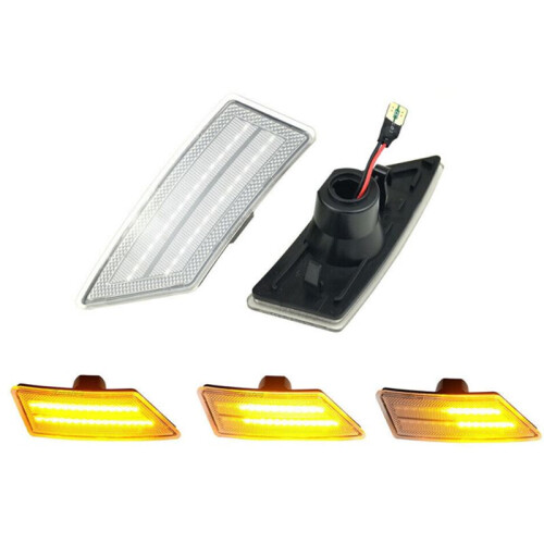 Car Sequential Blinker Dynamic LED Side  Light Front Bumper Turn Signal  Lamp for  Ranger 2019-2020 2