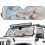 Windshield Sun Shade for Jeep Wrangler 2007–2023 Beach 2