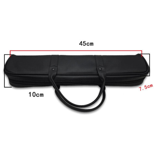 Flute Storage Bag Soft Lining PU Leather Padded Carry Case 1