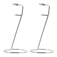 Stainless Steel Milk Frother Stand 2 pcs Silver