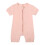 Baby Rompers Solid Color Front Zipper Short Sleeve Jumpsuit 1