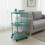 Mini Mobile Table Green Small Cart for Sofa Bedside Storage 1