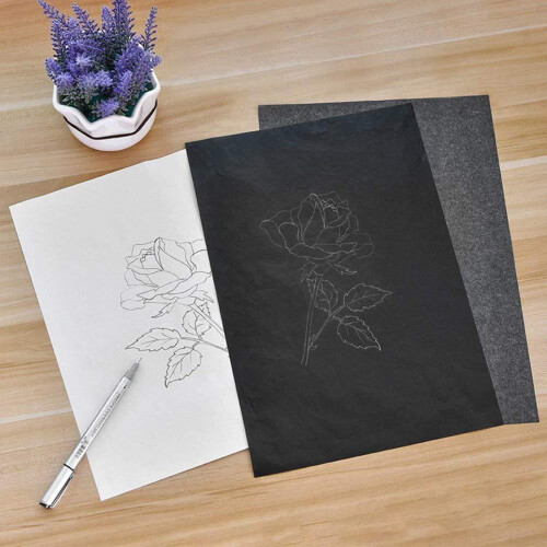 Carbon Paper 21x29.7cm Graphite Transfer 50 Sheets