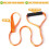 Deer Drag Harness Orange 2PCS with Self-Lock Loop and Handle 4