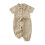 Toddler Jumpsuit Solid Color Button-Down Collared Jeans 1