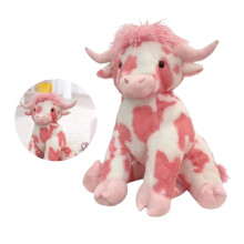 Pink Highland Cow Plush Toy Soft Cuddly Stuffed Animal 12