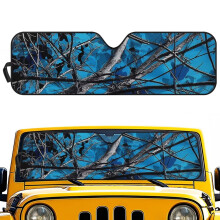 Blue Camo Windshield Sun Shade for Jeep Wrangler JK/JKU/TJ