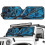 Blue Camo Windshield Sun Shade for Jeep Wrangler 2