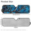 Blue Camo Windshield Sun Shade for Jeep Wrangler 7
