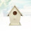 Unfinished Wood Birdhouse Rectangular Hanging Decoration 1