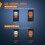 UTV Driving Lights Rocker Switch 5-Pin SPST 12V 24V Orange 2