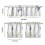 Purple Flower Bird Kitchen Curtains Set 3-Piece 6