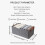 Organisateur de placard pliable gris 3 pièces 4