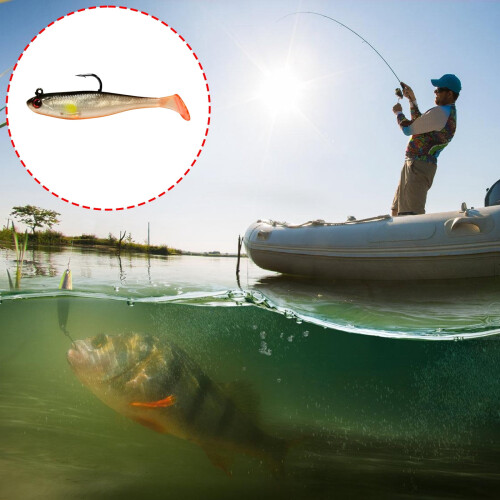 Artificial Swimbait Saltwater Pre-Rigged Soft Lure 1