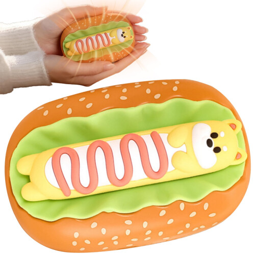Scaldamani a forma di hot dog, ricaricabile e portatile