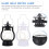 Lantern DIY Craft Bead Candle Keychain Earrings White 2 pcs 6