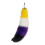 Cat Tail Keychain Faux Fur 1 Piece 1