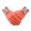 YUEHAO Damen-Winterhandschuhe mit Touchscreen, winddicht, Orange 1