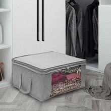 Sac de rangement pour vêtements pliable 40L avec fermeture éclair